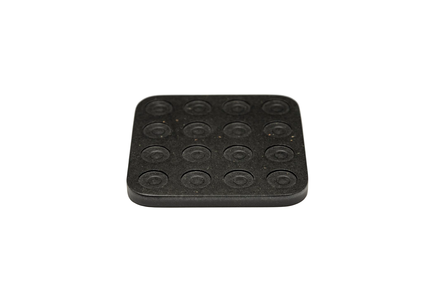 Black Wood Circles Coaster