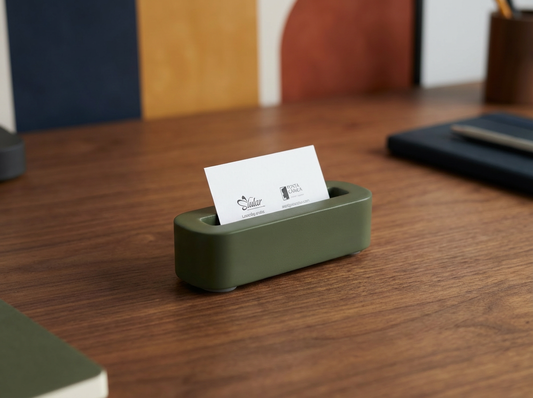 Olive Green Desk Organizer Set