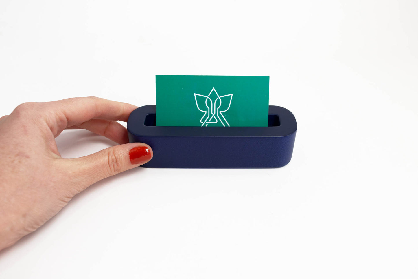 Night Blue Business Card Holder