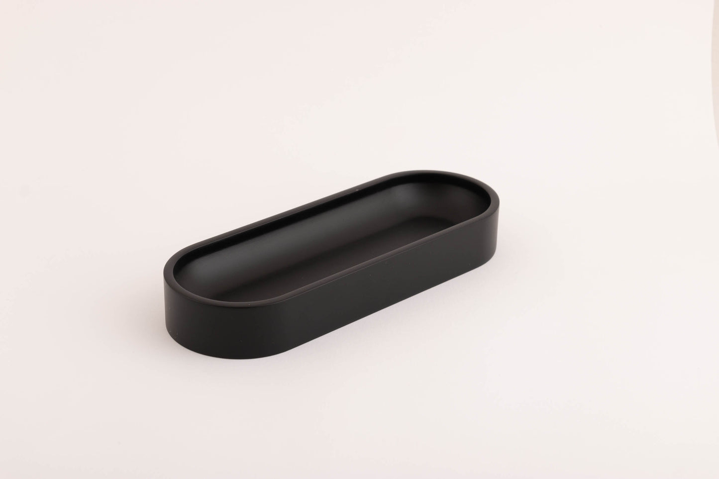 Black Large Oval Pen Tray