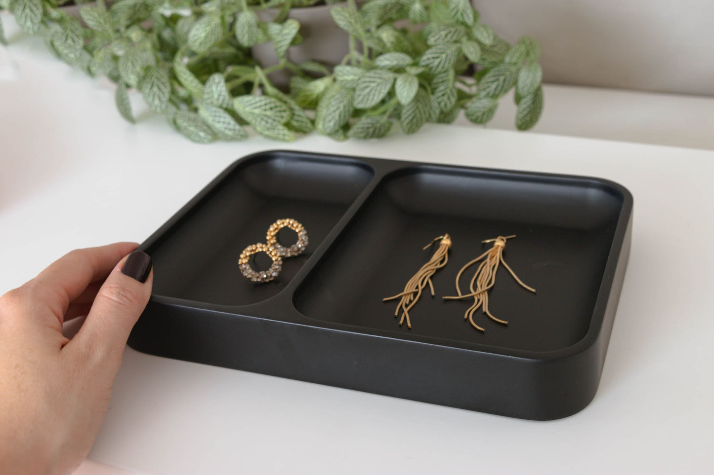 Black Valet Tray