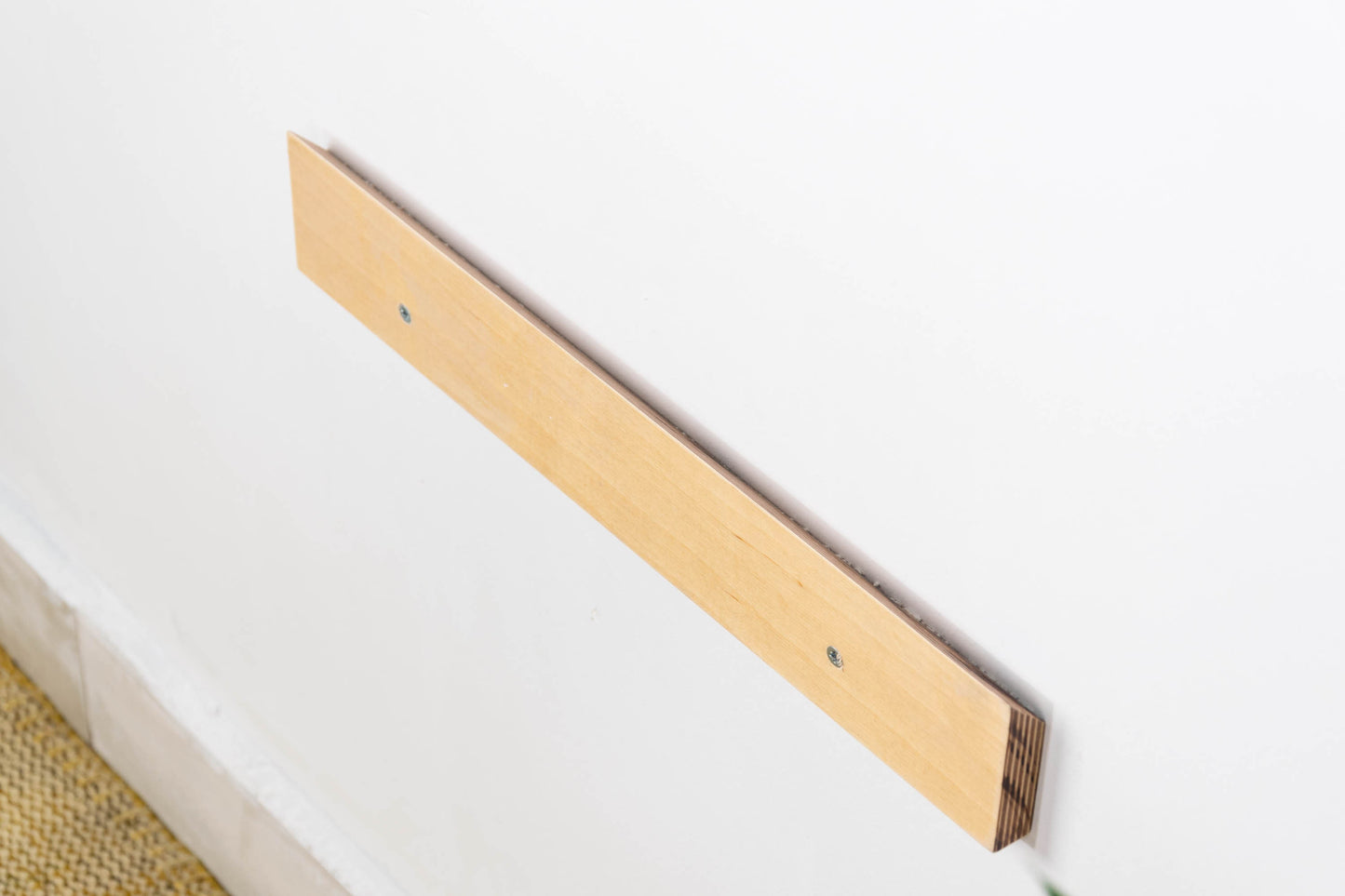 Modern Floating Nightstand with Drawer, Birch Bedside Table Wall Mounted,