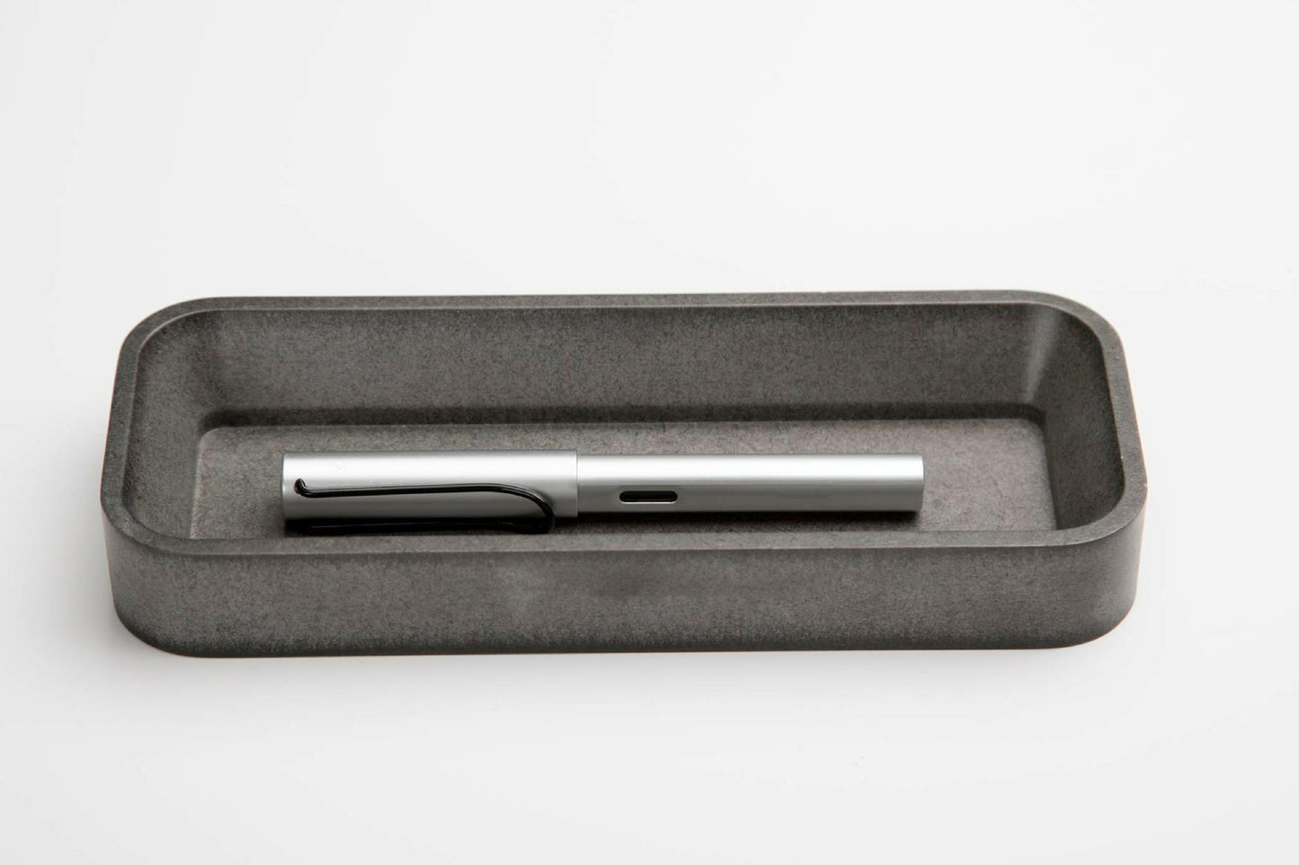 Iulia Grey Pen Tray Desk Organizers Grey Key Tray Modern Desk Organiser Office Desk Accessories Iulia