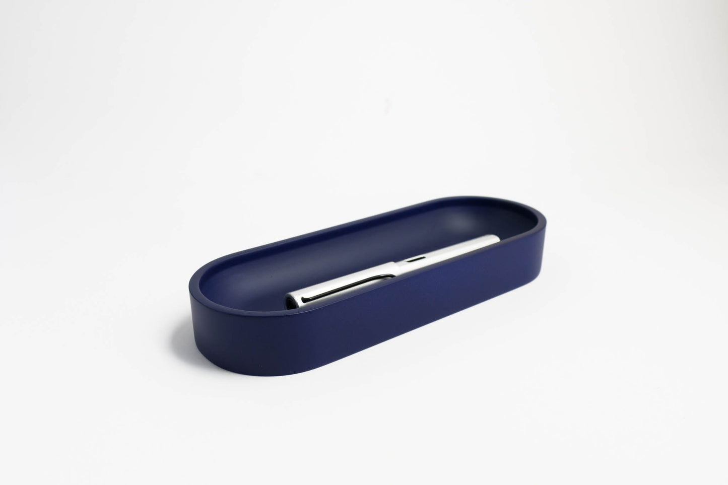 Night Blue Large Oval Pen Tray