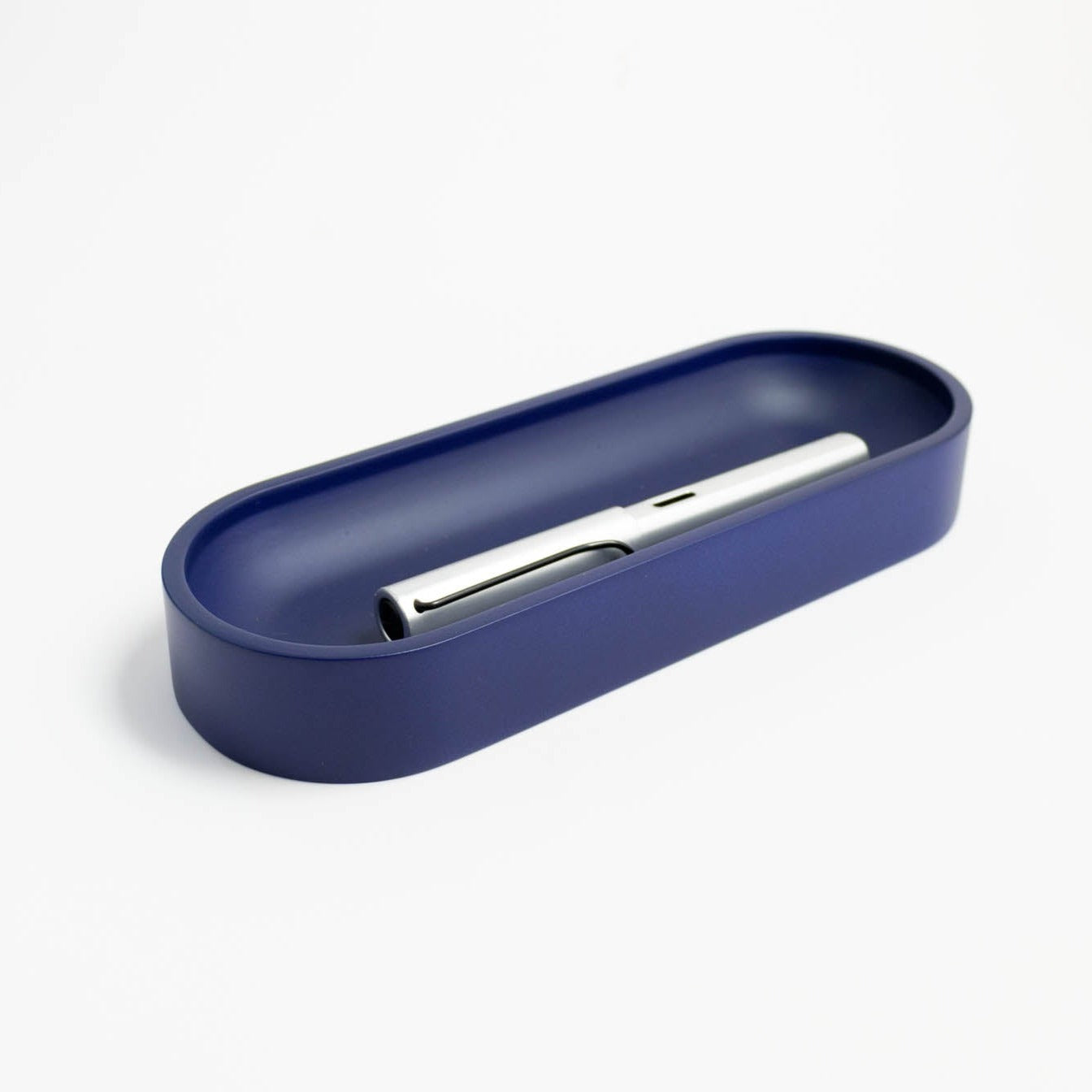Night Blue Large Oval Pen Tray