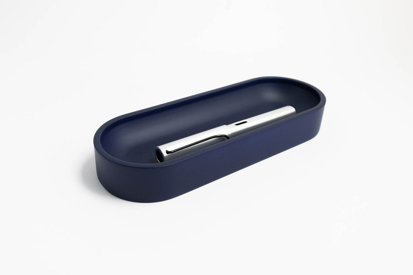 Night Blue Large Oval Pen Tray