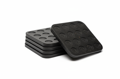 Black Wood Circles Coaster