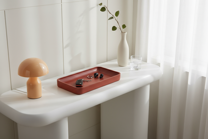 Orange Catchall, Nightstand Organizer