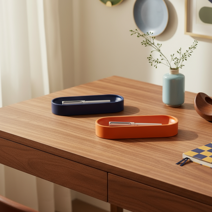 Orange Desk Organizer
