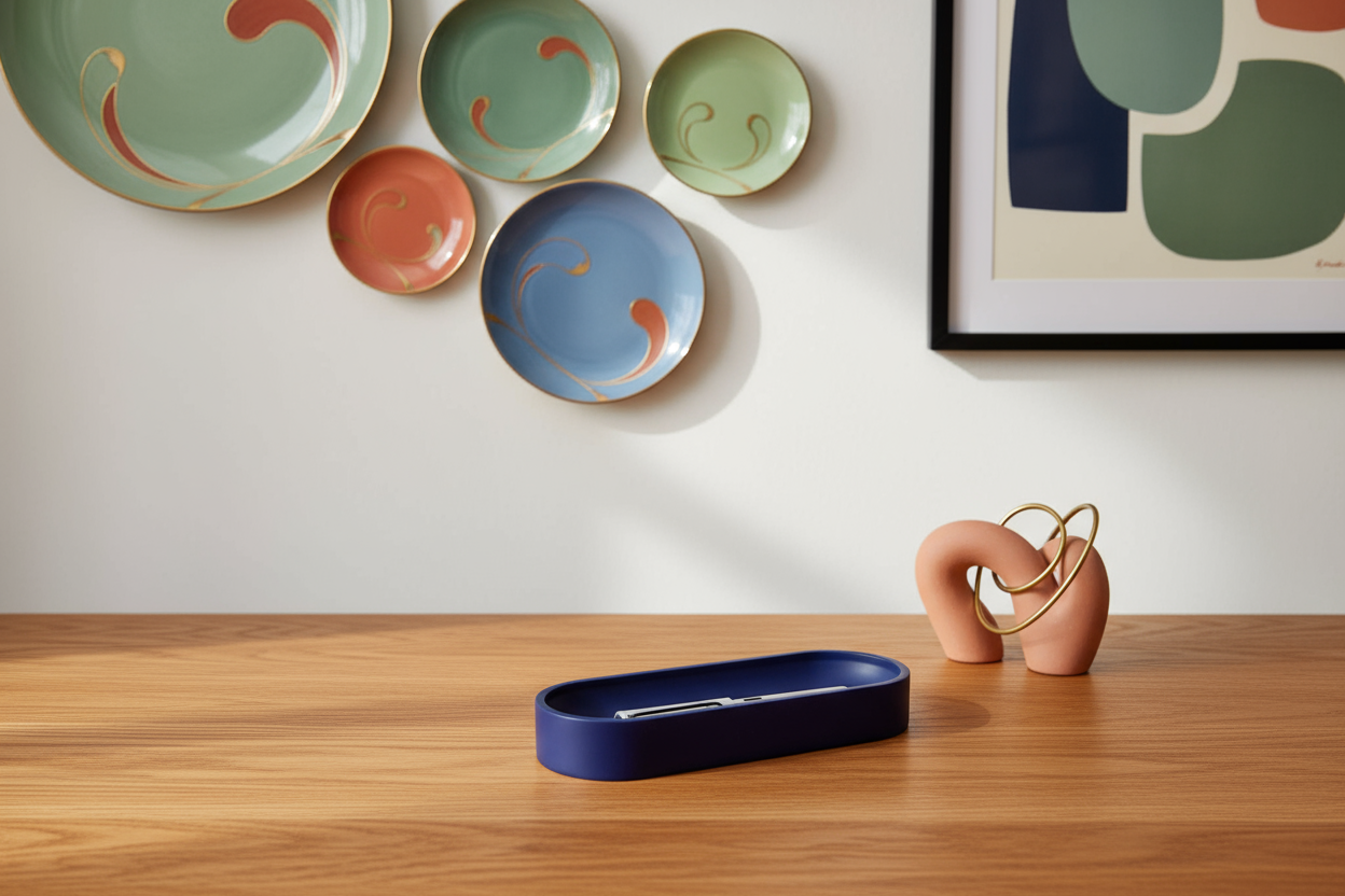 Night Blue Oblong Organizer