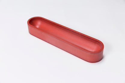 Red Oval Pen Tray