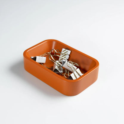 Orange Paper Clip Holder