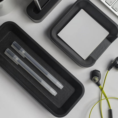 Black Desk Organizer Set