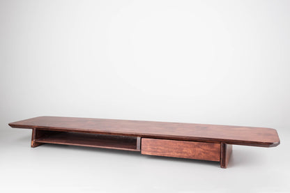 Dual Wooden Monitor Stand for Desk