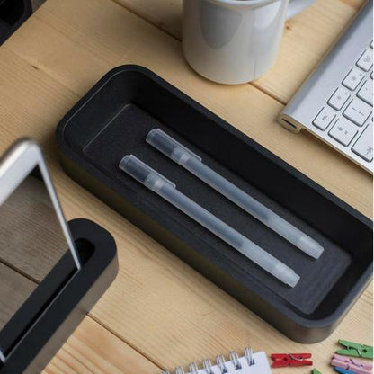 Iulia Black Pen Tray Black Desk Organizers Key Tray Modern Desk Organiser Office Desk Accessories Iulia