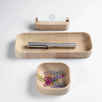 Beechwood Desk Organizer Set