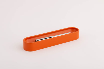 Orange Oval Pen Tray