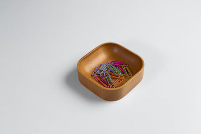 Oak Stained Beechwood Desk Organizer Set