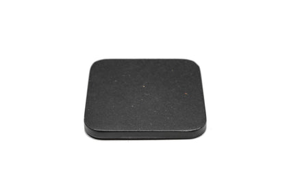 Iulia Black Wood Coaster With Cork Rubber Bottom Set Black Coasters Standard Iulia