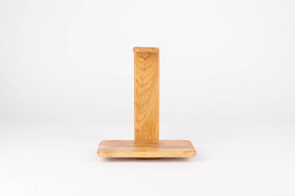 Oak Wood Headphone Stand with Phone Tray